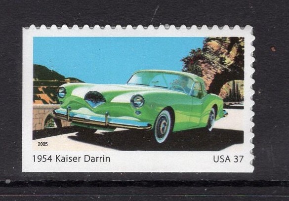 10 MODERN SPORTS CARS inc Corvette Thunderbird Studebaker- Bright Unused Usa Postage Stamps - Vintage 2005 -Stock# 3931+