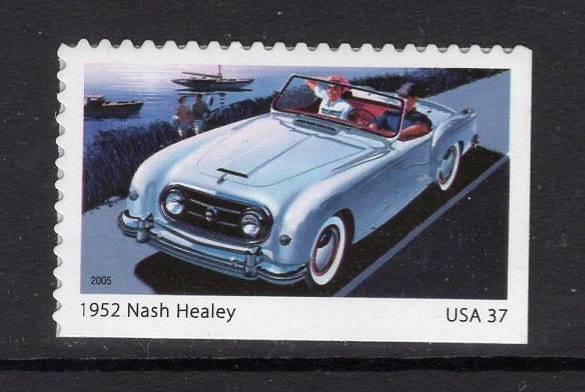 10 MODERN SPORTS CARS inc Corvette Thunderbird Studebaker- Bright Unused Usa Postage Stamps - Vintage 2005 -Stock# 3931+
