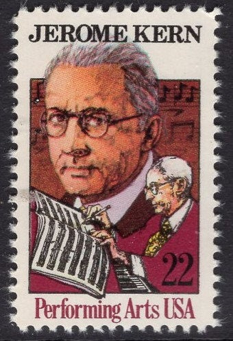 10 COMPOSER KERN Jerome Music Musical Score Unused Fresh Bright US Postage Stamps - Vintage 1985 - Stock# 2110
