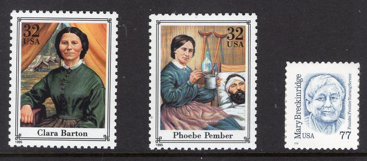 1 NURSING 10 Stamp ADVANCED Red Cross Collection - Bright, fresh mint US Postage Stamps - 1931-98 Stock# 702//2975r