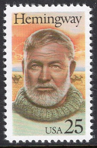ERNEST HEMMINGWAY Nobel Literary Arts Series Sheet of 50 Stamps - Mint Post Office Fresh - Vintage 1989 - Stock# 2418 S