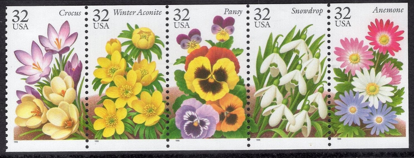 GARDEN FLOWERS BEAUTIFUL 20 Different 29c or 32c Exquisite Bright Hyacinth Tulip Lily Mum Crocus +15 More USa -Vintage 1993