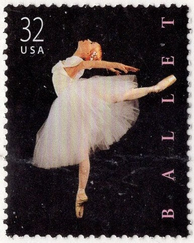 10 AMERICAN BALLET Stamps - Useful for Weddings - 32c Fresh Bright Stamps - Vintage 1998 - Stock#3237