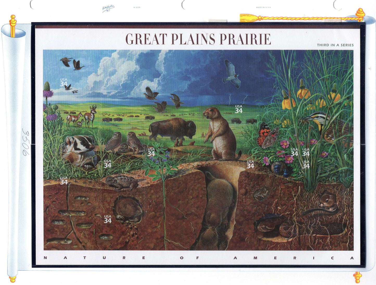 NATURE of AMERICA SCENES 12 Different Sheets of 10 - Hawaii Coral Fresh Bright Beautiful - Vintage 1999- -Stock# WoA