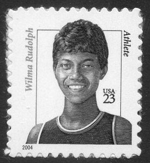 WILMA RUDOLPH Olympic Sprinter FIVE Sheets of 20 Stamps Track Genuine Black Heritage University of Tennessee Vintage 2004