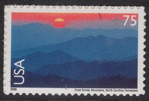 GREAT SMOKY MOUNTAINS Sheet of 20 Scenic Usa Landscapes Stamps - Unused, Fresh, Bright Post Office