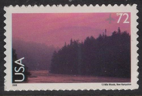 NEW HAMPSHIRE 13 MILE Community Woods Sheet of 20 Stamps - Scenic USa Landscapes -near Umbagog Wildlife Refuge Fresh, Bright-FreeUSA Ship