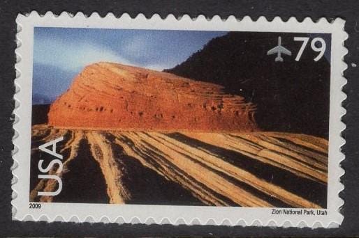 ZION NATIONAL PARK, Utah Sheet of 20 Scenic USa Landscapes Stamps - Unused Post Office Fresh, Bright ping