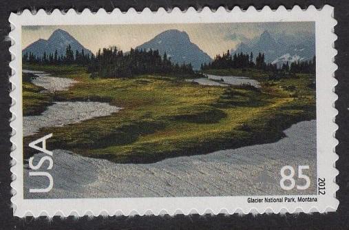 GLACIER NATIONAL PARK, Montana Sheet of 20 Scenic USa Landscapes Stamps - Unused Post Office Fresh, Bright ping