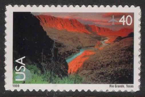 RIO GRANDE RIVER Sheet of 20 Scenic USA Landscapes Stamps - Unused, Fresh, Bright Post Office - Issued 1999 - C134 M