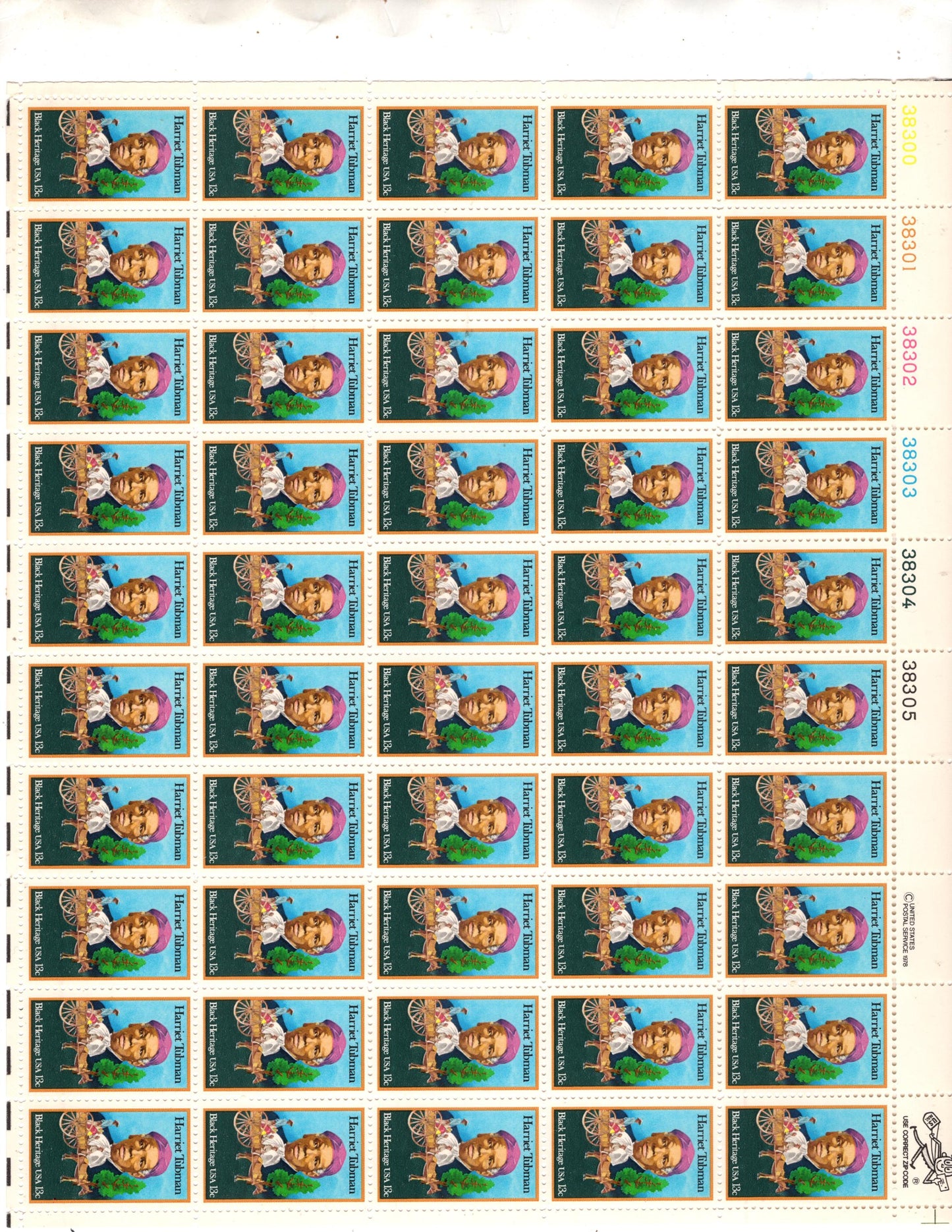10 BESSIE COLEMAN AVIATOR - African American - Black Heritage - First International Pilot's License Stamps - Vintage 1995