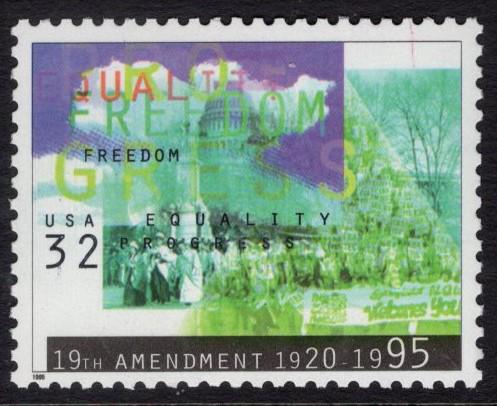 WOMEN SUFFRAGE 100th Anniversary Sheet of 40 32c Stamps EXCELLENT Condition Perfect for Many Uses Bright Fresh - Vintage 1995