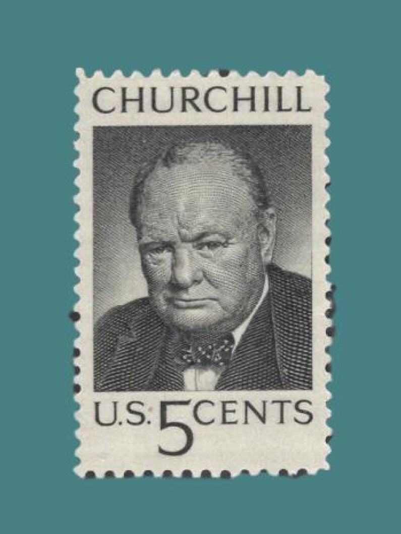 10 Winston Churchill British Statesman World War II - Bright US Postage Stamps - Vintage 1965 - Stock# 1264 ping