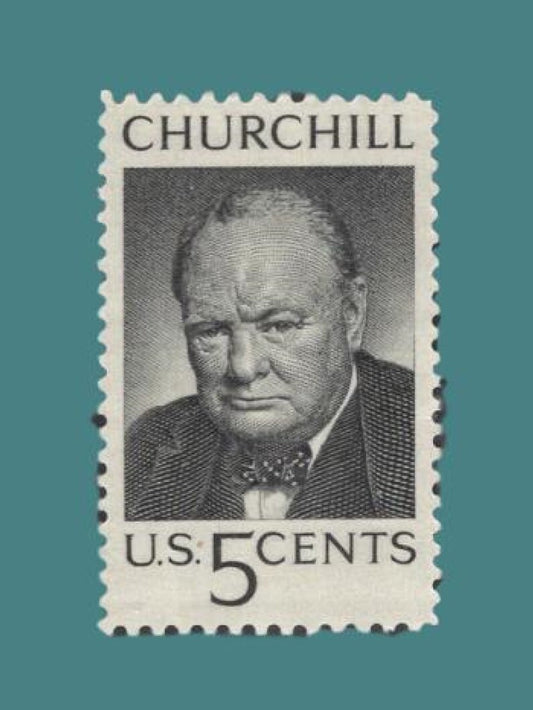 10 Winston Churchill British Statesman World War II - Bright US Postage Stamps - Vintage 1965 - Stock# 1264 ping