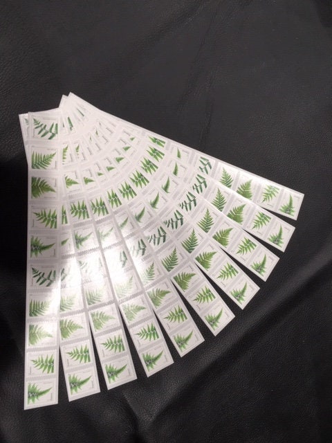 100 FERN FOREVER FERNS Coil Stamps in Strips of 5 to 11 Mint USa Postage Great Wedding Invitations -Vintage 2015-Stock# 4973 FreeUSA Ship