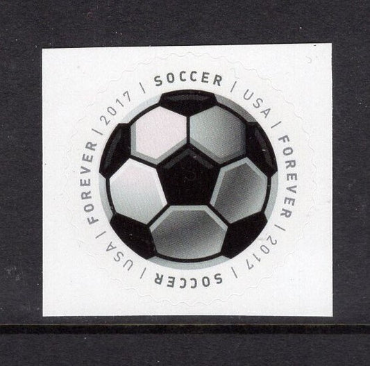 10 SOCCER SPORTS BALLS Round Unused Fresh Bright USa Postage Stamps - Vintage 2017 - Stock# 5205 