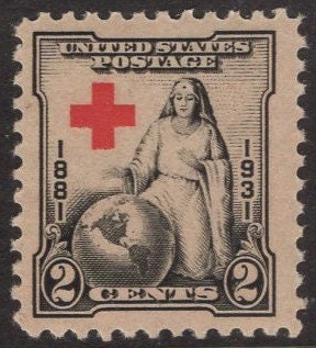15 RED CROSS NURSING Globe Painting "The Greatest Mother" Bright Unused Fresh Postage Stamps Vintage 1931 Stock# 702 