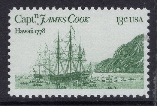 10 CAPTAIN COOK HAWAII "Discovery" Unused Fresh Bright Usa Postage Stamps Quantity Available - Vintage 1978 - Stock# 1733