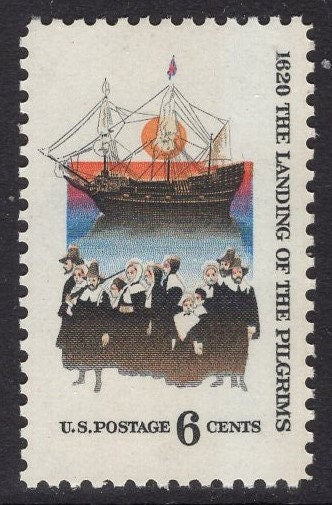15 PILGRIMS MAYFLOWER PLYMOUTH Rock Usa Postage Stamps - Quantity Available - Vintage 1970 - Stock# 1420 ping