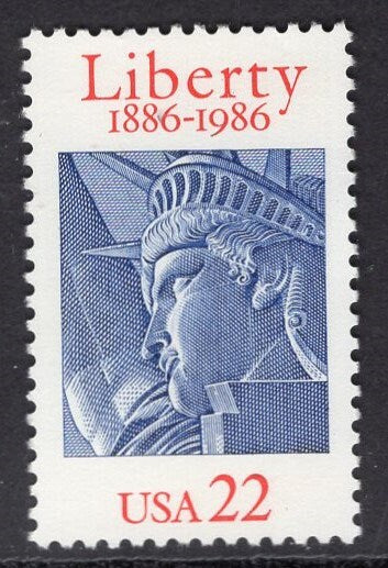 10 STATUE of LIBERTY Anniversary Unused Fresh Bright US Postage Stamps Quantity Available- Vintage 1986- Stock# 2224