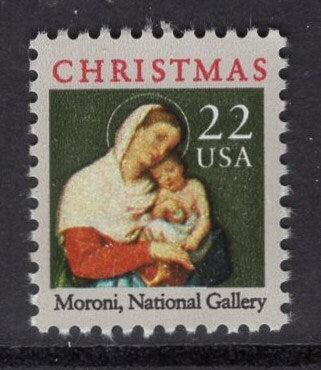 10 CHRISTMAS MADONNA Jesus Unused Fresh Bright US Postage Stamps - Quantity Available - Vintage 1987 - Stock# 2367 