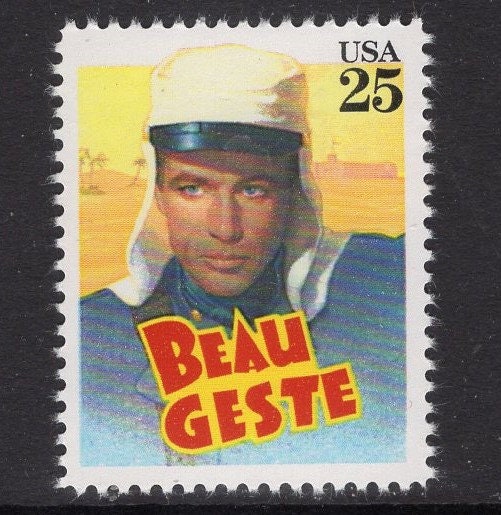 10 GARY COOPER Beau Geste Classic Films Unused Fresh Bright Usa Postage Stamps Quantity Available Stock# 2447