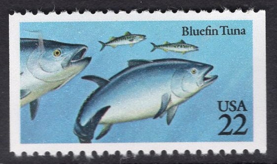 15 GAME FISH (5 different) 3 each Mint NH -Unused Fresh, Bright Usa Postage Stamps - Vintage 1986 - Stock# 2205-09 