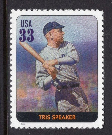 20 BASEBALL Hall of Fame with BACK TEXT Classic Players Ruth Cobb Young Gehrig ++ Fresh Mint Usa Postage Stamps-Vintage 2000 