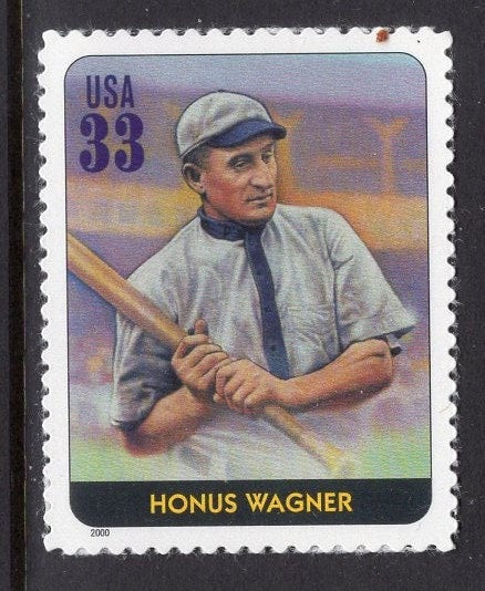 20 BASEBALL Hall of Fame with BACK TEXT Classic Players Ruth Cobb Young Gehrig ++ Fresh Mint Usa Postage Stamps-Vintage 2000 