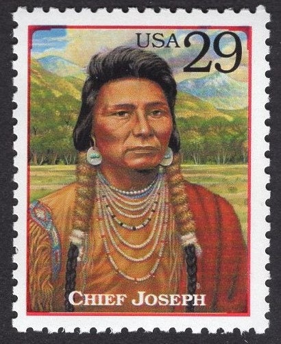 4 NATIVE AMERCAN INDIANS Geronimo Sacagawea Chief Joseph Culture Fresh Mint Unused USa Postage Stamps-Vintage 1994