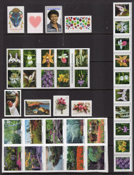 UNITED STATES 2020 COLLECTION All 115 Stamps issued in Year 2020 Set - Unused, Mint, Fresh - Vintage 2020 - Stock# Y 