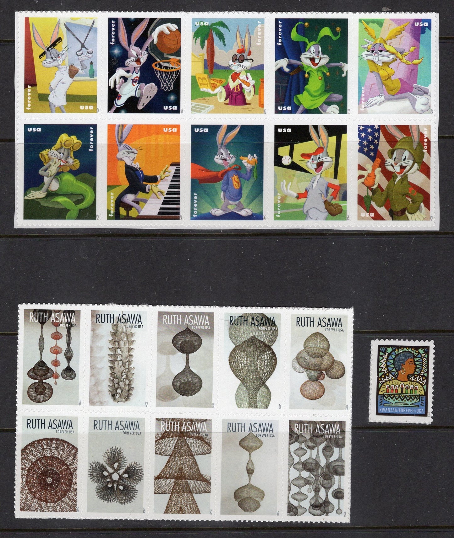 UNITED STATES 2020 COLLECTION All 115 Stamps issued in Year 2020 Set - Unused, Mint, Fresh - Issued 2020