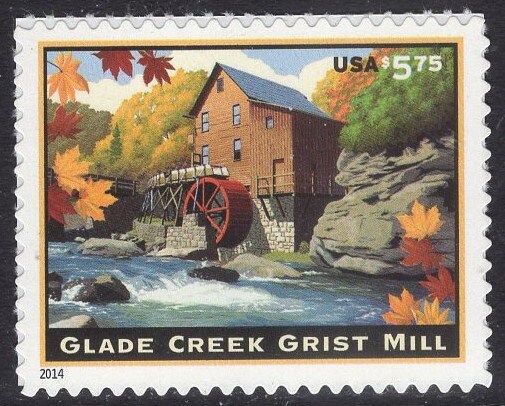 GLADE CREEK GRIST Mill West Virginia - Fresh Bright Stamp - Quantity Available - Vintage 2014 - Stock# 4927