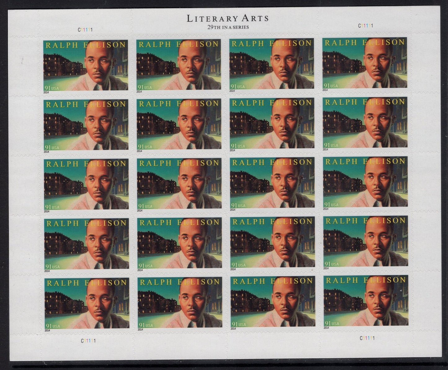 RALPH ELLISON JUNETEENTH Author Sheets / Singles Black Heritage Always the First Class Rate Self-adhesive Vintage 2014 -S# 4866-FreeUSA Ship