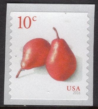 100 PEARS 10c Stamps Mint 12 Strips of 8 + 1 Strip of 4 - FRUIT Unused Fresh, Bright US Postage Stamps - Vintage 2016