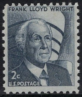 FRANK Lloyd WRIGHT + GUGGENHEIM Museum Complete Sheet of 100 - Tough to find this Vintage 1965 Sheet!! Fresh Postage Stamps 