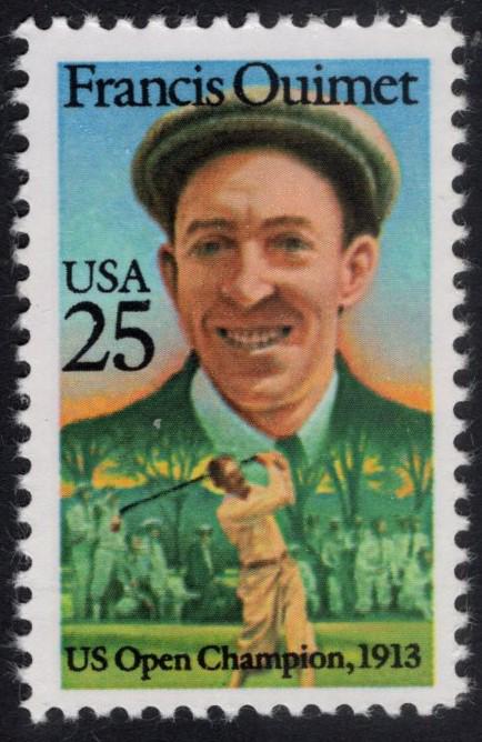 10 GOLF FRANCIS OUIMET - First American Winner of the Open - Full Sheets Available - Hall of Fame etc - Vintage 1987 