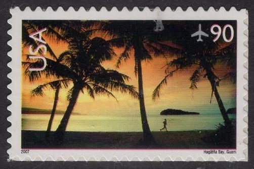 HAGATHA BAY, GUAM Sheet of 20 Scenic Usa Landscapes Stamps - Unused, Post Office Fresh, Bright ping