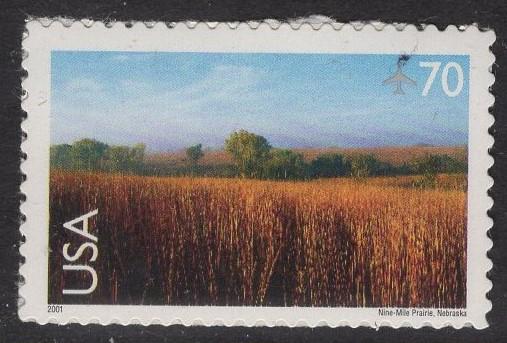 NINE-MILE PRAIRIE Conserved Tallgrass in Lincoln, Nebraska Sheet of 20 Stamps - Scenic USa Landscapes Series - Fresh, Bright 